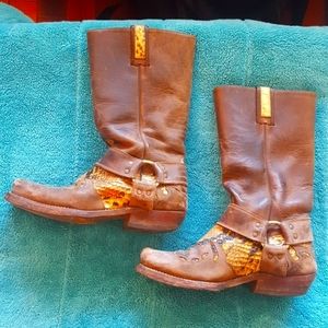 Sancho Snake Leather Boots